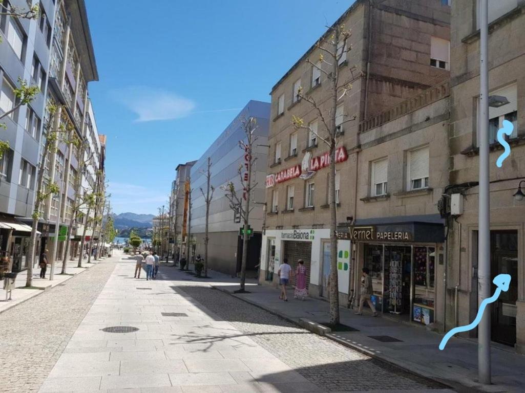 Apartamento Baiona Centro Al Lado Parador Y Playa Exterior foto